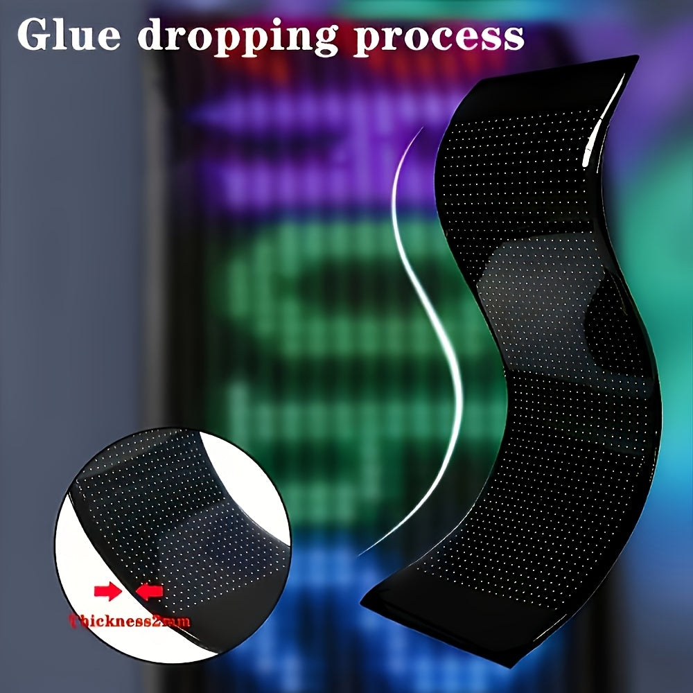 Pantalla de luz suave de píxeles LED inteligente, pantalla LED programable Luz nocturna inteligente, control por aplicación, animación de patrones de texto DIY, puede ser montada en la pared o usarse sobre el escritorio, es decoración para el hogar, creac