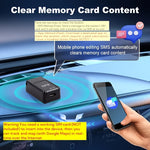 Mini rastreador GPS - Ubicador de vehículos en tiempo real con GPS magnético, batería recargable de polímero de litio, operación remota de teléfono móvil, adecuado para vehículos, camiones, hogar y seguimiento de activos (ubicación gratuita por SMS, uso p