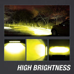 Conquista la oscuridad con la barra de luz LED delgada de 6D 20.32 cm 12V 24V. Potente luz de trabajo todoterreno para camiones, vehículos todo terreno, automóviles: perfecta para aventuras 4x4.