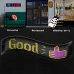 Pantalla de luz suave de píxeles LED inteligente, pantalla LED programable Luz nocturna inteligente, control por aplicación, animación de patrones de texto DIY, puede ser montada en la pared o usarse sobre el escritorio, es decoración para el hogar, creac