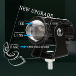 Luces LED para Motos y Camiones - Bicolor, Mini Luces de Conducción, 500-800 Lúmenes, Con Cableado, Se Ajustan a la Mayoría de los Modelos