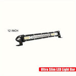 1pc Barra LED Ultra Delgada - 12/20 Pulgadas, Ajuste de Ángulo 360°, Iluminación para Camiones, ATV, SUVs y Off Road 4x4, 12-24V, Luces LED para Camionetas