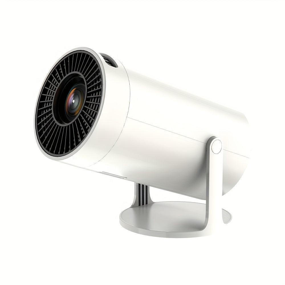 Proyector Inteligente, Proyector Portátil, Resolución Física 1280*720P, Soporta Reproducción 4K y 1080P, Proyector de Cine en Casa, Soporta Proyección con Cable, Ángulo de Proyección Ultra-Portátil Ajustable 180°.