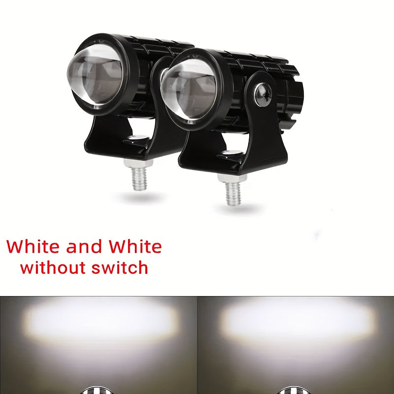 Luces LED para Motos y Camiones - Bicolor, Mini Luces de Conducción, 500-800 Lúmenes, Con Cableado, Se Ajustan a la Mayoría de los Modelos