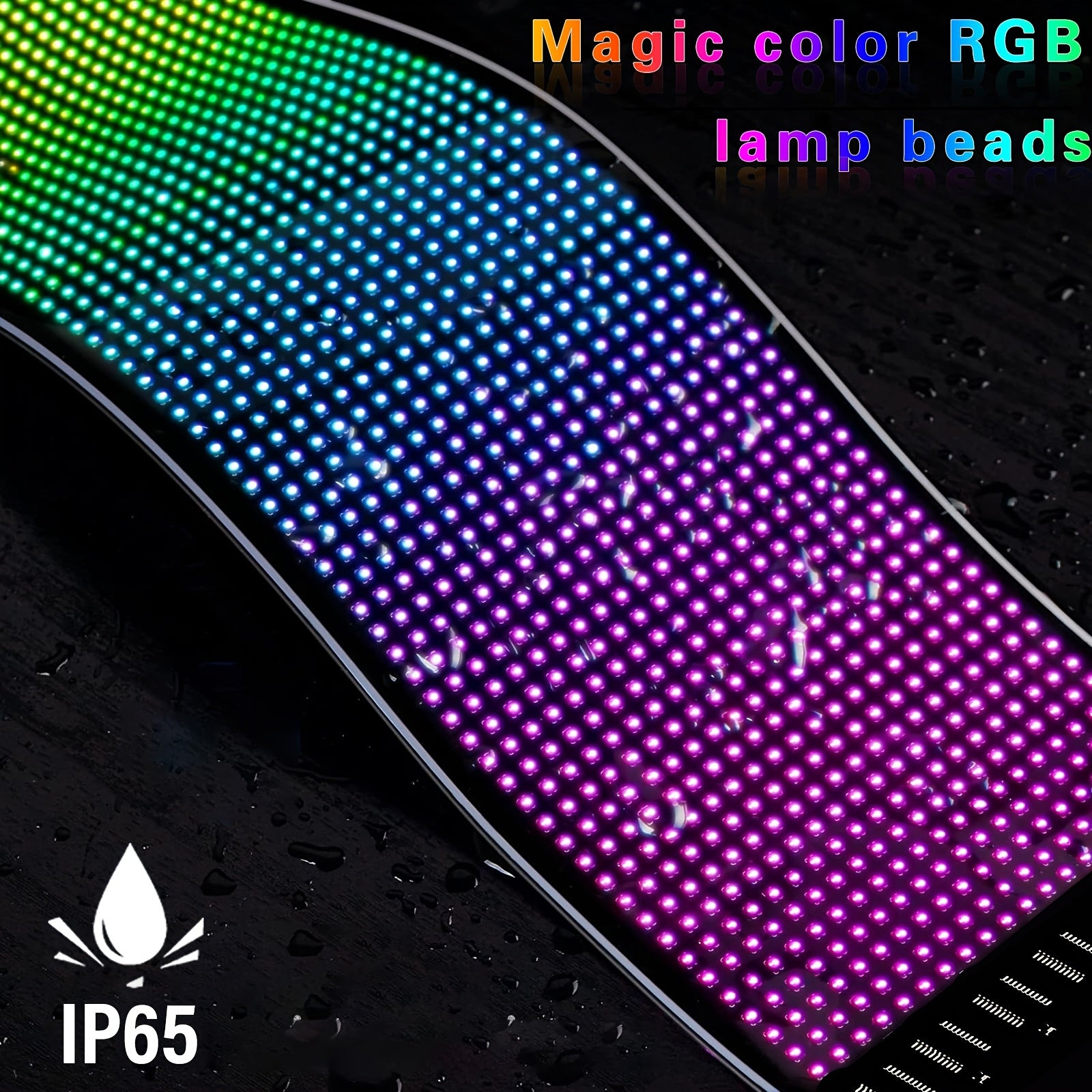 Pantalla de luz suave de píxeles LED inteligente, pantalla LED programable Luz nocturna inteligente, control por aplicación, animación de patrones de texto DIY, puede ser montada en la pared o usarse sobre el escritorio, es decoración para el hogar, creac