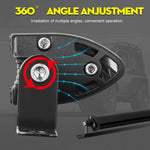 1pc Barra LED Ultra Delgada - 12/20 Pulgadas, Ajuste de Ángulo 360°, Iluminación para Camiones, ATV, SUVs y Off Road 4x4, 12-24V, Luces LED para Camionetas