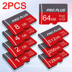 2 piezas Tarjeta de Memoria 8GB, 4GB, 2GB, 1GB Alta Velocidad Flash Micro SD Tarjeta 512MB, 256MB, 128MB, 64MB A1/C10/U3 para Tableta/Cámara/Teléfono Móvil/Portátil/PC/Audio del Coche/Consola de Juegos - ¡Almacena Tus Archivos con Seguridad!